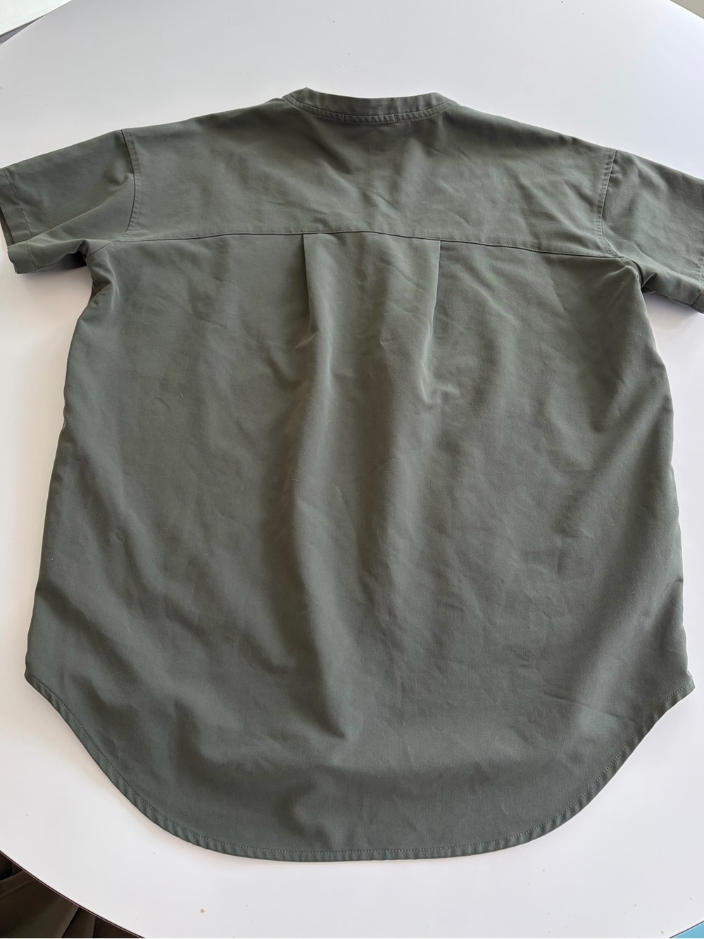 Figs Olive Green Women’s Scrub Top & Flare Pants Set - Picture 6 of 6